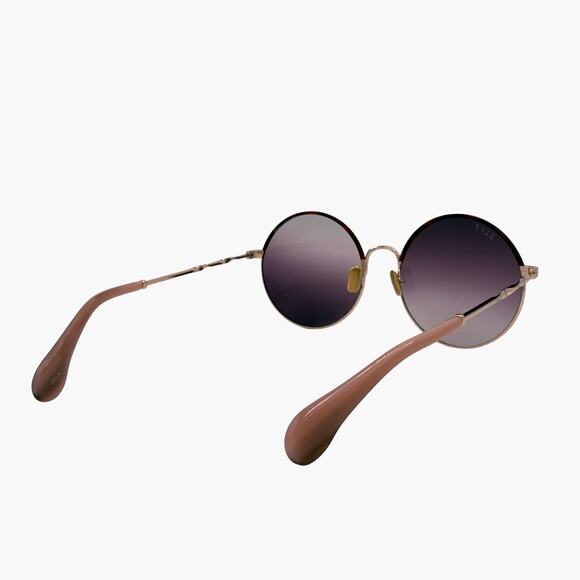 DIFF Isla Sunglasses Round Gold Gradient Lens 58-18-145 Diff eyewear isla - Gem main image 4